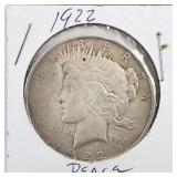 1922 Peace Silver Dollar