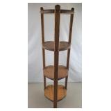 Oak Heart Shelf 37" H