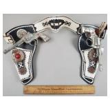 Vintage Sure Shot Toy Cap Guns w/ Holsters