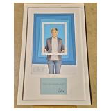 Ellen DeGeneres Autograph Framed