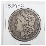 1889 O Morgan Silver Dollar