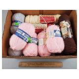Box of Assorted Yarn