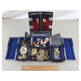 Jewelry Box w/ Assorted Jewelry