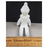 Fenton Glass Clown Figurine 4 & 3/8' H Signed