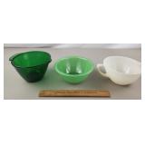 Vintage Glass Mixing Bowls