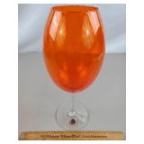 Empoli Glass Vase 13' H Italy