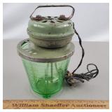 Vintage Juicer Uranium Glass - Non Working