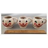 McCoy Pottery Clown Mugs