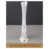 Westmoreland HP Milk Glass Vase 10' H
