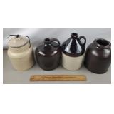 Stoneware Jugs & Crocks - All Damaged