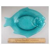 Vintage Glass Fish Plate