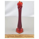 Westmoreland Amberina Glass Vase 9 & 1/4' H