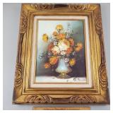 Oil on Canvas Floral Painting Donahue