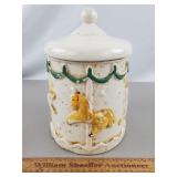 American Bisque Carousel Cookie Jar