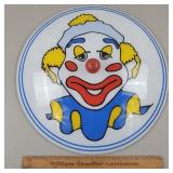 Vintage Glass Clown Light Shade 14 & 3/4' W