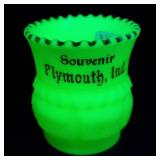 Uranium Glass Toothpick Holder Plymouth IN