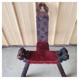 Spanish Brutalist Chair 28' H - Repaired