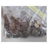 182ct Wheat Pennies Poor Condition