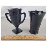 LE Smith Glass Dancing Nymps Vases