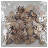 166ct Wheat Pennies All D Mint