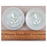 Mosser Glass Mini Clown Plates