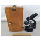 Beck Kassel Microscope w/ Case Germany