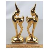 Vintage Deer Statues 11' H