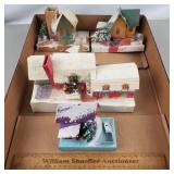 Vintage Christmas Putz Houses - 1 Home Made