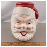 Vintage Blow Mold Santa Cookie Jar