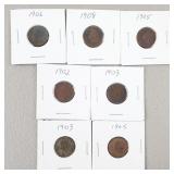 7ct Indian Head Pennies