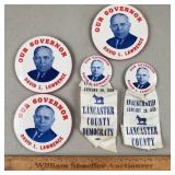 1959 Lancaster County Democrats Buttons