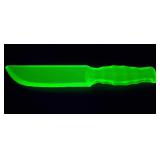 Uranium Glass Fruit & Cake Knife