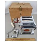 Pasta Maker w/ Wooden Case Italy McKeesport