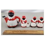 Aunt Jemima Teapot, Salt & Pepper Shakers +
