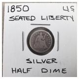 1950 Seated Liberty Silver Half Dime
