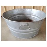 Galvanized Wash Tub 24" W