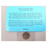 1865 Civil War Indian Head Penny