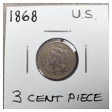 1868 Three Cent Piece