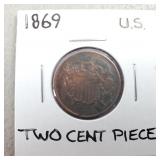 1869 Two Cent Piece