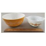 Vintage Pyrex Butterfly Gold Mixing Bowls