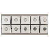 10ct Uncirculated Roosevelt Silver Dimes