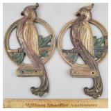 Vintage Brass Bird Wall Decor