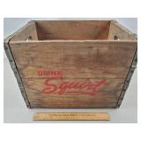Vintage Squirt Wooden Crate 16 & 1/4" L