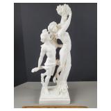 Greek Apollo & Daphne Statue 18 & 1/2" H
