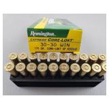20 Rounds 30-30 Ammo