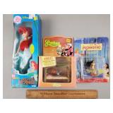 Vintage Toy Lot Ariel, Pocahontas, The Littles
