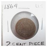 1864 Two Cent Piece