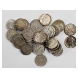 40ct Roosevelt Silver Dimes