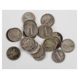 20ct Mercury Silver Dimes
