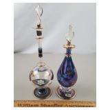 Vintage Egyptian Perfume Bottles Up to 9 & 1/2" H